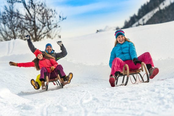 Rodeln im Winterurlaub in Flachau, Ski amadé Rodeln im Winterurlaub in Flachau, Ski amadé